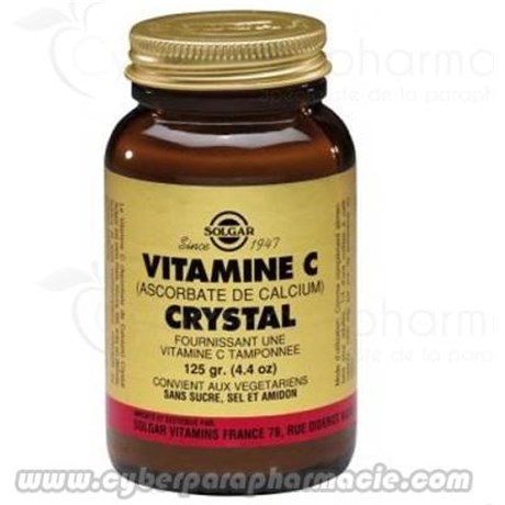 VITAMINE C CRYSTAL (Ascorbate de Calcium) 125 g poudre
