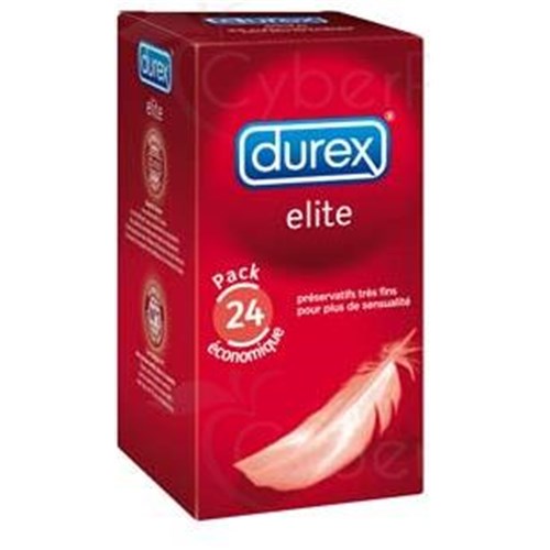 DUREX ELITE superfine Condoms lubricated with reservoir x24