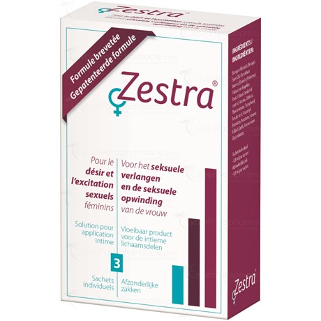 ZESTRA, for female sexual desire and excitement, 3 x 0.8ml