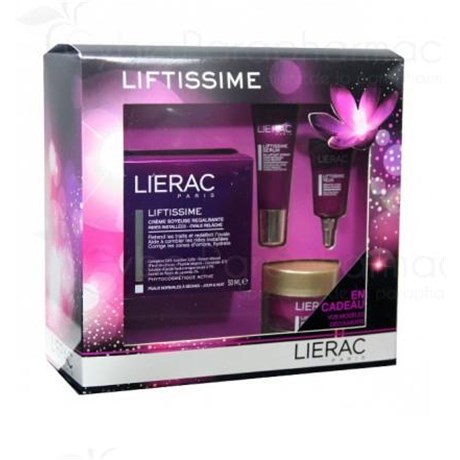 Liérac LIFTISSIME COFFRET Crème Soyeuse Regalbante Peaux Normales à Sèches 50 ml + OFFERT Petits Modèles