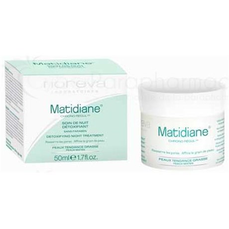 Matidiane CARE NIGHT DETOX, night cream matting and detoxifying the Chrono Regul HD - 50 ml jar