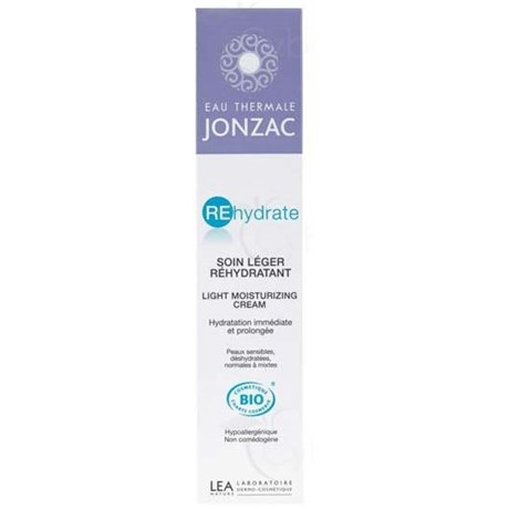 EAU THERMALE JONZAC REHYDRATE SOIN LÉGER RÉHYDRATANT, Soin léger réhydratant BIO - tube 50 ml