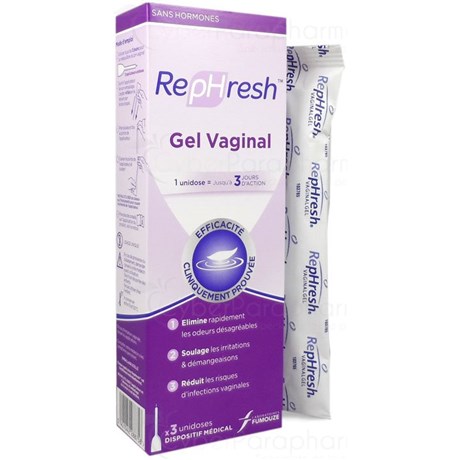 REPHRESH Gel Vaginal Action Longue Durée 3 Unidoses