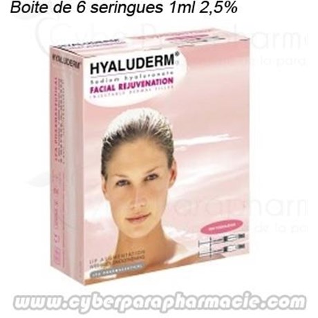 HYALUDERM facial rejuvenation 2,5% (6x1ml)