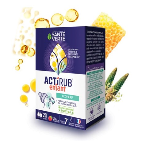 ACTIRUB enfants HIVER 20 sachets Santé Verte