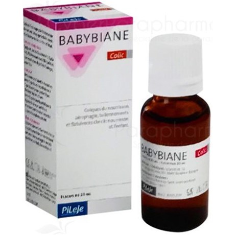 BABYBIANE COLIC, coliques, aérophagie, ballonnements, flatulences du nourrison et de l'enfant, flacon 20ml