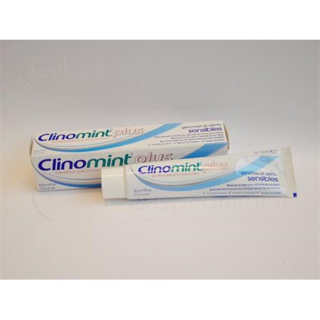CLINOMINT PLUS GENCIVES ET DENTS SENSIBLES, Pâte dentifrice antiplaque spéciale fumeurs, au fluor, goût menthe douce. - tube 75 ml