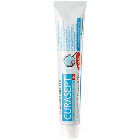 CURASEPT ADS 712 DENTIFRICE GEL, Gel dentifrice au digluconate de chlorhexidine 0,12 %. - tube 75 ml