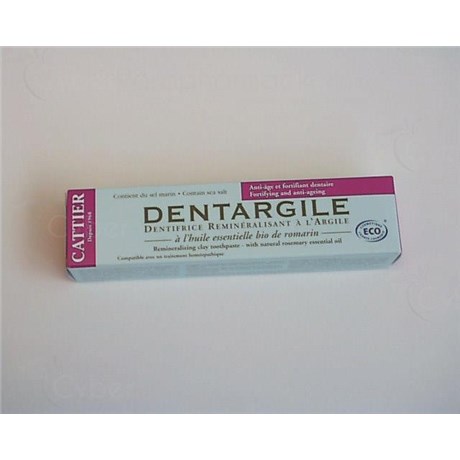 DENTARGILE, Pâte dentifrice à l'huile essentielle de romarin bio. - tube 100 g