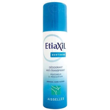 ETIAXIL QUOTIDIEN DÉODORANT ANTITRANSPIRANT AISSELLES SPRAY, Spray déodorant antitranspirant double action. - spray 150 ml