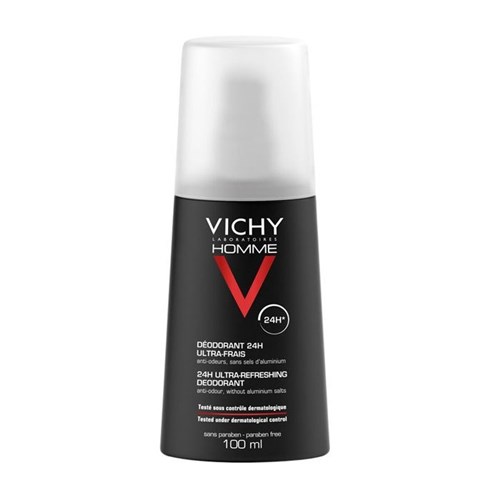 VICHY HOMME DEODORANT SPRAY ultra-fresh, Ultra-Spray deodorant. - Fl 100 ml