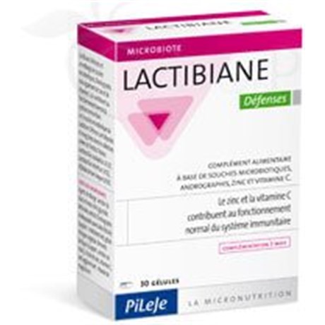 LACTIBIANE DEFENSES Capsule dietary supplement referred immunostimulant. - Bt 30