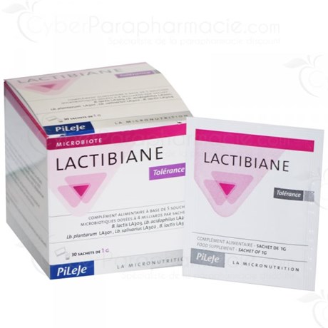 LACTIBIANE TOLERANCE BAG 1G, food supplement for lactic ferments. - Bt 30