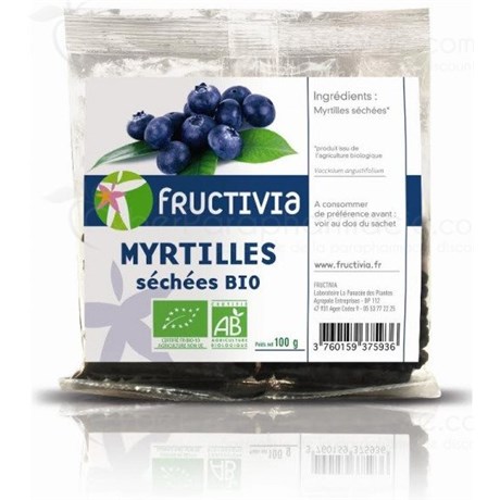 Myrtilles séchées BIO 100 g