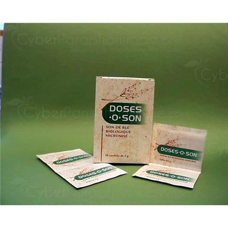 DOSES, O - SON - Son aliment diététique riche en fibres actif sur le transit intestinal. - bt 36