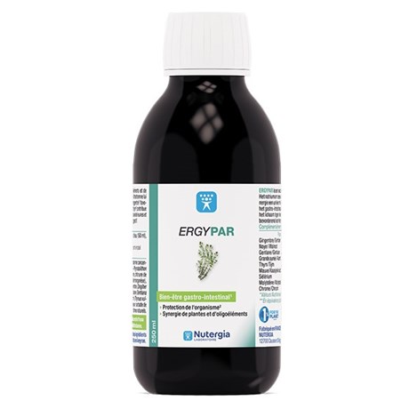 ERGYPAR, Solution buvable, complément alimentaire d'hygiène gastrointestinale. - fl 250 ml