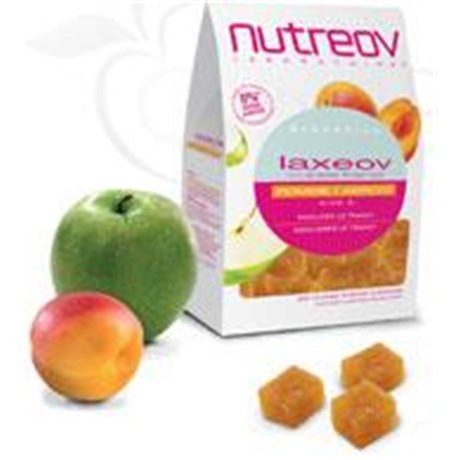 LAXEOV CUBE TRANSIT, Cube unidose, complément alimentaire riche en fibres, pomme - abricot. - bt 20