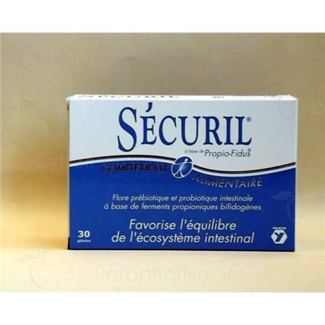 SÉCURIL, Gélule, complément alimentaire régulateur du transit intestinal. - bt 30