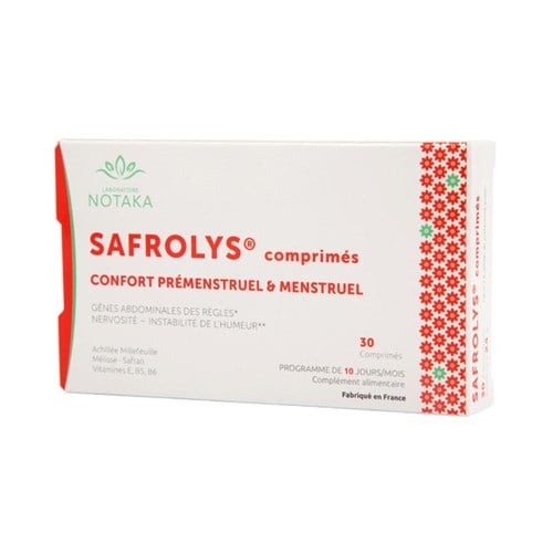SAFROLYS Confort prémenstruel et menstruel 30 comprimés