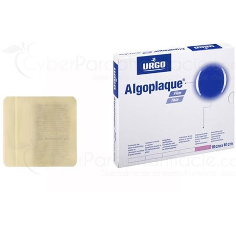 ALGOPLAQUE FILM 15x15cm, Hydrocolloid dressing sterile extramince transparent 10