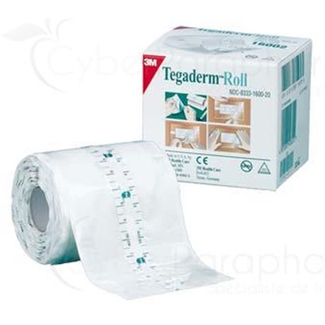 TEGADERM ROLL, transparent adhesive film dressing, non sterile roll 10 cm x 2 m - unit