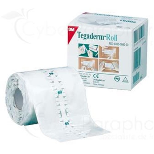 TEGADERM ROLL, transparent adhesive film dressing, non sterile roll 10 cm x 2 m - unit