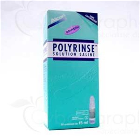POLYRINSE, Saline rinsing contact lenses. - Bt 30