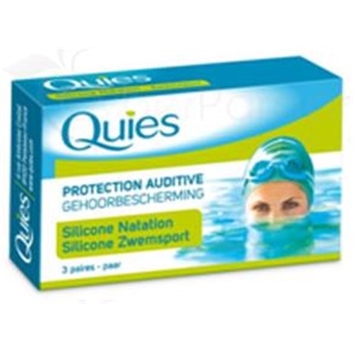QUIES SILICONE earplug noise, special swimming Standard. - Bt 6