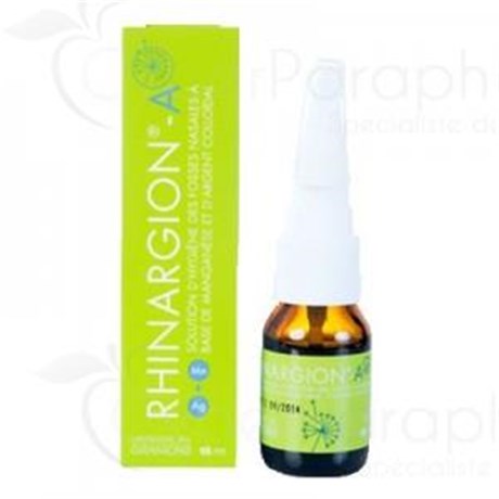 RHINARGION A nasal solution containing manganese and colloidal silver. - 15 ml spray