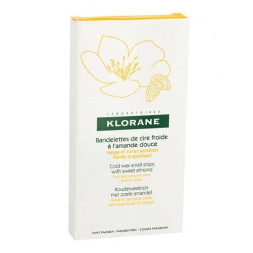 HAIR REMOVAL COLD WAX STRIPS Face and sensitive zones Klorane