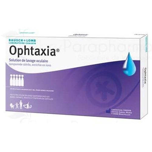 OPHTAXIA, ophthalmic solution for eye wash, single dose. - Bt 10