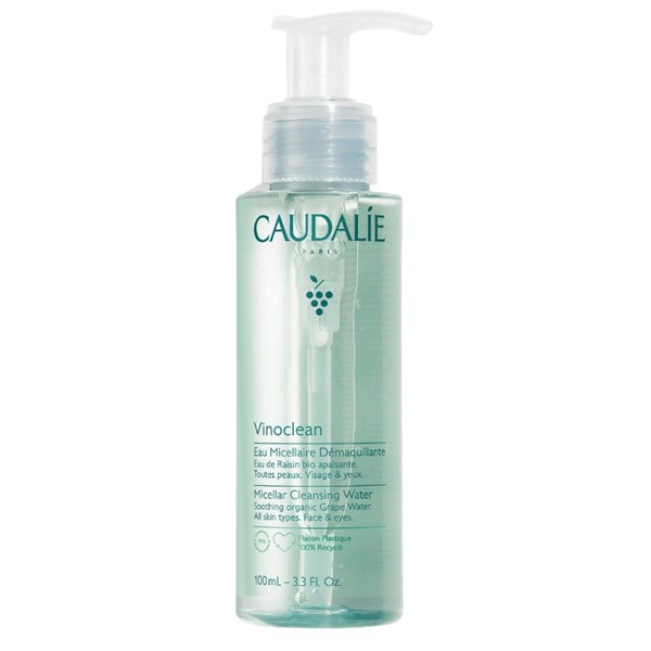 Vinoclean Micellar Cleansing Water 100ml Face And Eyes Caudalie