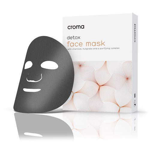 Detox Face Mask Detox mask with hyaluronic acid, cyperus and charcoal Croma