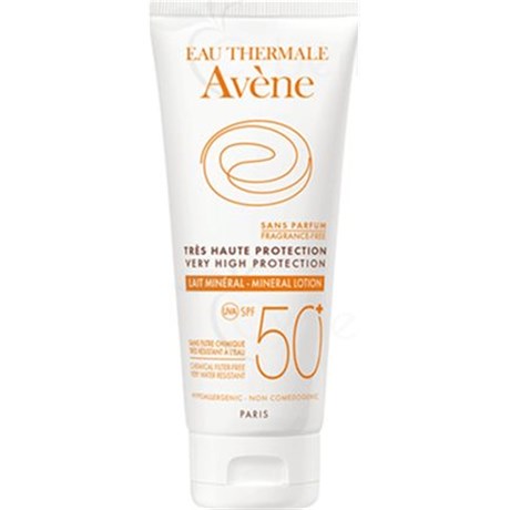 AVÈNE TRÈS HAUTE PROTECTION LAIT MINERAL SPF 50+, Lait solaire très haute protection, SPF 50+. - tube 100 ml