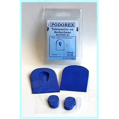 PODOREX Wedge Heel, shockproof in Sorbothane Heel to heel spurs, great for men and women, 43-45 - pair