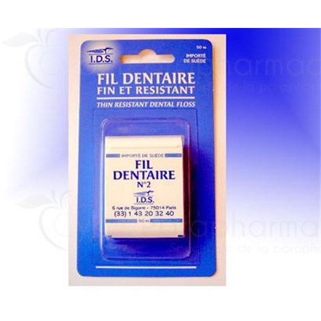 IDS FIL DENTAIRE, Fil dentaire légèrement ciré. - unité