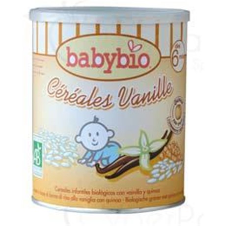 BABYBIO CEREALS VANILLA Snowflake instant cereal for infants age 2, vanilla. - Bt 220 g