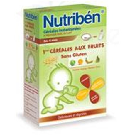 Nutriben 1ST FRUIT CEREAL GLUTEN-FREE, Instant Infant Cereal with fruit, the second infant age. - Bt 300 g