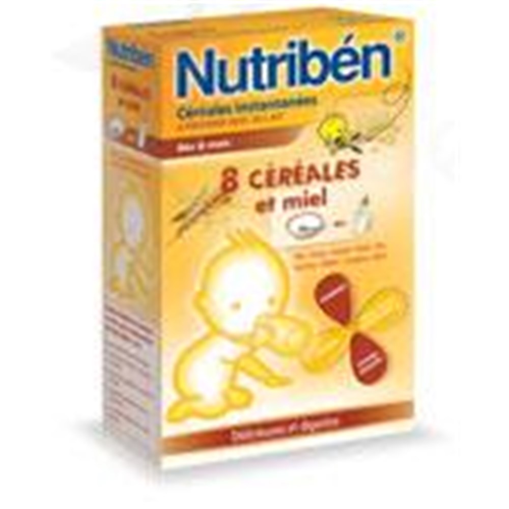 Nutriben 8 Cereals And Honey Instant Infant Cereal Infant 2nd Age Grain And Honey Bt 300 G