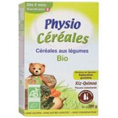 PHYSIO BIO GRAINS VEGETABLES, infant cereal instant vegetables, infant age 2. - Bt 200 g
