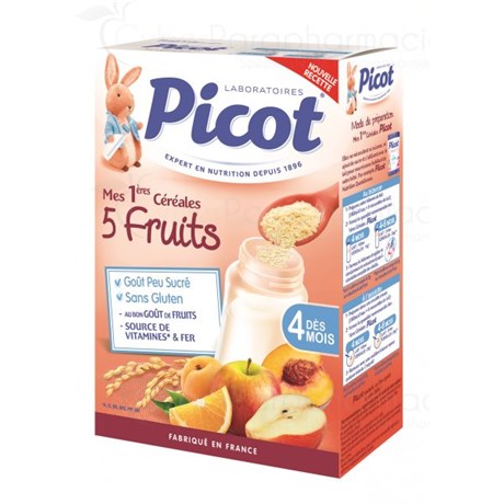 PICOT Mes 1ères Céréales 5 Fruits - bt 200 g