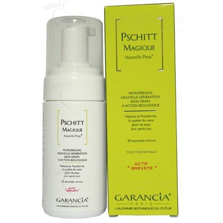 GARANCIA PSCHITT MAGIQUE NOUVELLE PEAU, Mousse nettoyante micropeeling, biorégénérante. - fl 100 ml