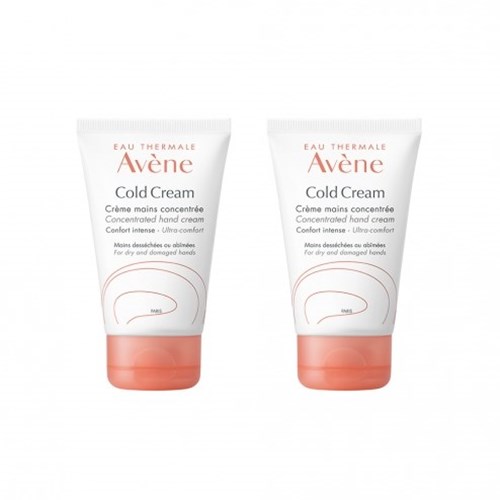 CONCENTRATED HAND CREAM DRY OR DAMAGED SKINS 2X50ML COLD CREAM AVÈNE