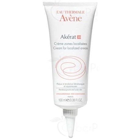 AKÉRAT 30 CRÈME ZONES LOCALISÉES, Crème émolliente, hydratante et kératolytique, zones localisées. - tube 100 ml