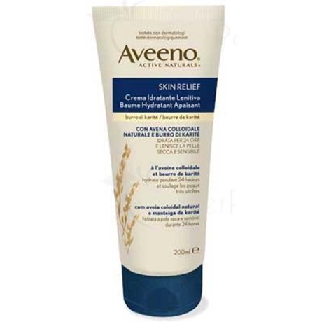 AVEENO SKIN RELIEF BAUME HYDRATANT, Baume hydratant apaisant à l'avoine colloïdale. - tube 200 ml