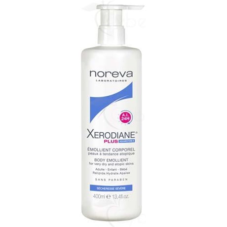XERODIANE PLUS EMOLLIENT CORPOREL, Emollient corporel à l'Aquarestore 8, Action Intensive 24 heures. - fl 400 ml
