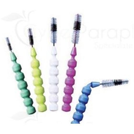 INTERPROX, Interdental Brush with cap, flexible short handle. conical - blister 6