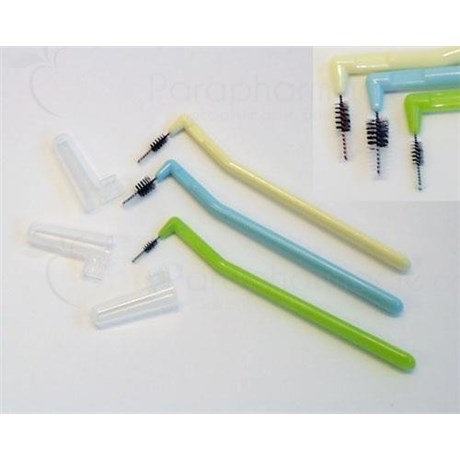 PHB 90 ° Interdental Brush. yellow handle, fine - blister 6