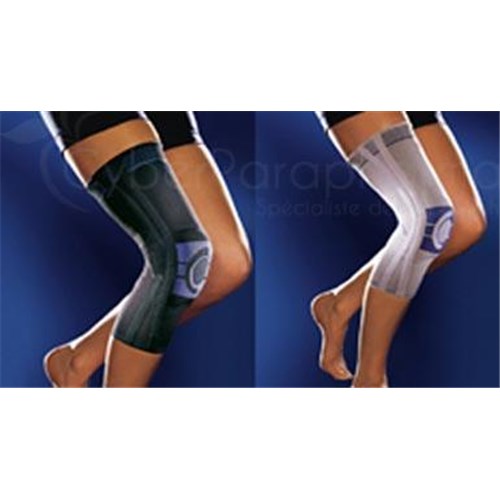 Genutrain P3, Knee brace unarticulated for permanent protection of the patella. titanium, left, size 5 - unit