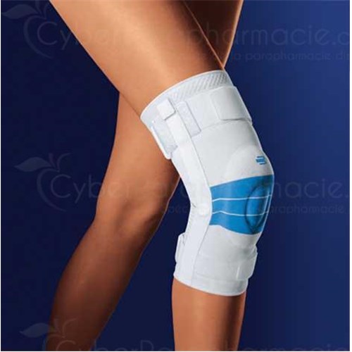 Genutrain S, hinged knee brace with patellar silicone insert. titanium, right, size 1 - unit